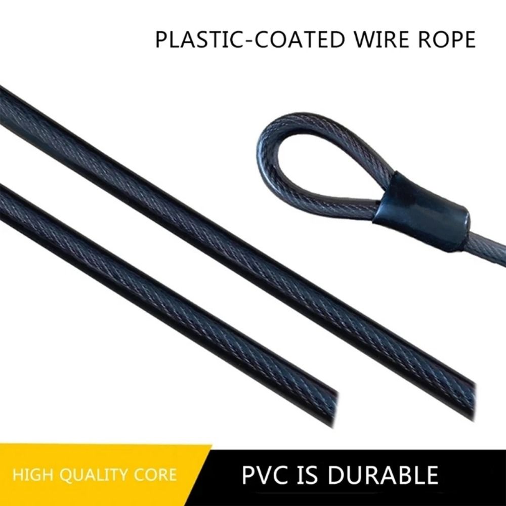 Cable Lock Flexible - สายล็อคจักรยานกันขโมย แบบยืดหยุ่น พับได้ ทำจากเหล็กกล้าแข็งแรง ทนทาน กันน้ำ