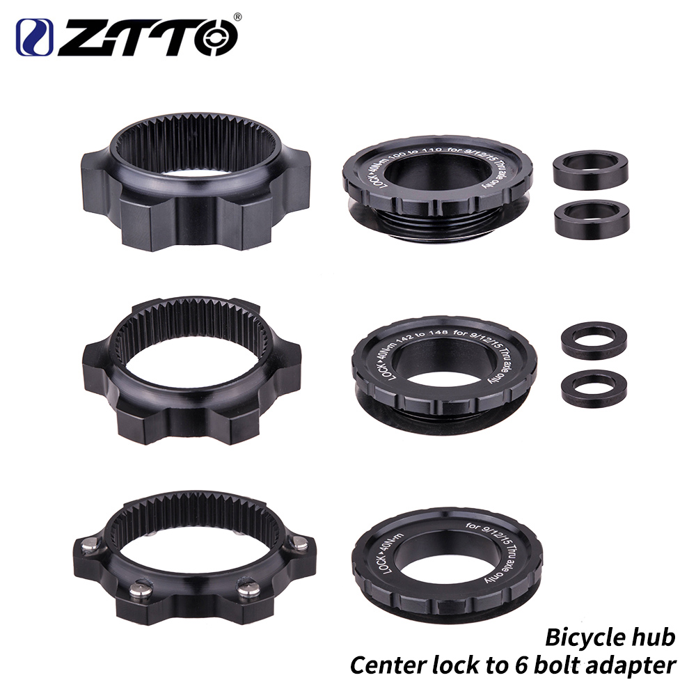 Commuter Bike Lock - อะแดปเตอร์ล็อคดุมล้อจักรยาน ZTTO สำหรับดิสก์เบรก 6 รู พร้อมตัวเว้นระยะดุม